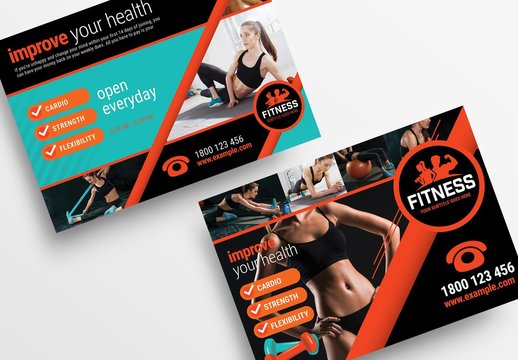 Gym Fitness Flyer Layout