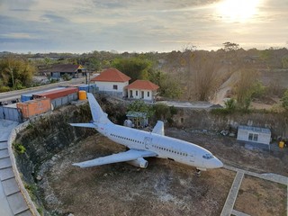 Abandoned plane in Bali