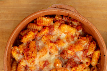terrina di cavatelli all sorrentina al forno