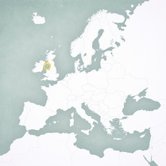 Map of Europe - Isle of Man
