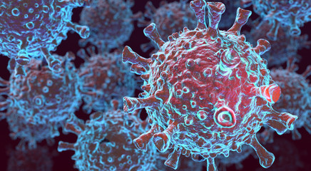 Illustration of the Corona Virus Scene