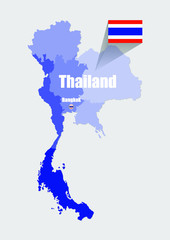 map Thailand design vector illustration