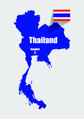 map thailand design vector illustration