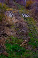 Saratov, station Saratov 2/ Russia -  Old abandoned railway tracks.