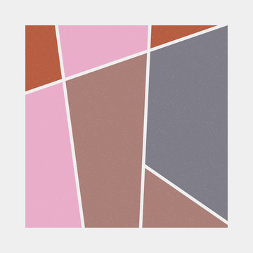 Mondrian style art colorful logo design illustration © vector_master