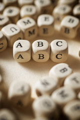 Letter cubes view