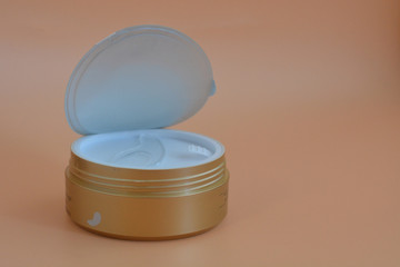  Eyes mask cosmetic putch. Beauty and Spa Concept.