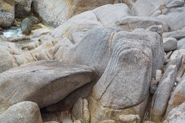 Great stones. Thailand. Koh Nangyuan