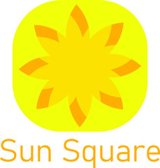 sun icon design, Template Logo, Simple Logo