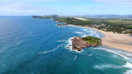 Fototapeta na wymiar Praia da Ferrugem Santa Catarina Brazil