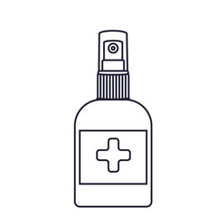 Anti-Bacterial Sanitizer Spray. Spray bottle icon. Alcohol spray. Household Chemicals. Infection control concept, Coronavirus, 2019-nCoV, flu, virus. Flat vector illustration