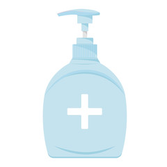 Anti-Bacterial Sanitizer Spray. Spray bottle icon. Alcohol spray. Household Chemicals. Infection control concept, Coronavirus, 2019-nCoV, flu, virus. Flat vector illustration