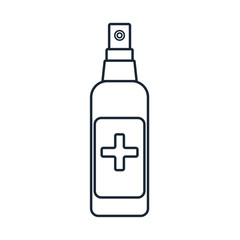 Anti-Bacterial Sanitizer Spray. Spray bottle icon. Alcohol spray. Household Chemicals. Infection control concept, Coronavirus, 2019-nCoV, flu, virus. Flat vector illustration