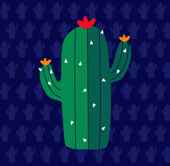 kaktus, pustynia, natura, dziki, kwiat, kwiaty, sukulenty, sukulent, podróże, logo, ikona, wektor, symbol, ogród, dzieci, obrazek, tapeta, wzór, egzotyka, egzotyczny © Oliwia