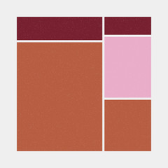 Fototapeta premium Mondrian style art colorful logo design illustration