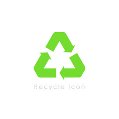 Recycle icon symbol vector design