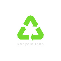 Recycle icon symbol vector design