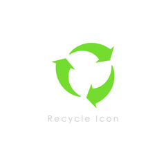 Recycle icon symbol vector design