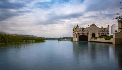 Obraz premium Lake of Banyoles in Catalonia, Spain.