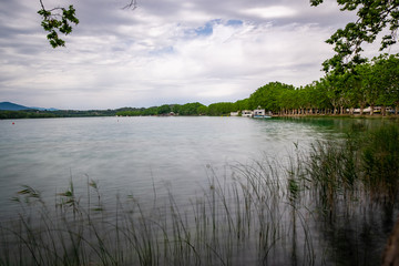 Lake of Banyoles in Catalonia, Spain.