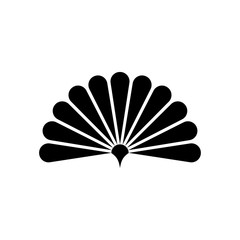 Handheld fan icon isolated on a white background © zanna_