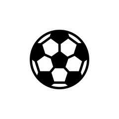 Fototapeta premium Soccer ball icon flat vector design