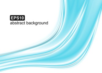 Abstract blue waves background. Vector illustration.