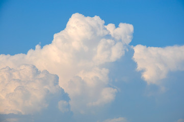 white cloud on a blue sky