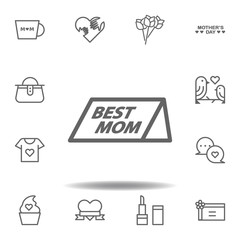 mothers day paper outline icon. set of mothers day illustration icon. Signs and symbols can be used for web, logo, mobile app, UI, UX on white background