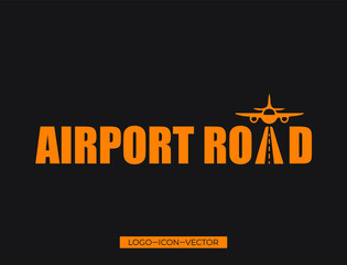 Airport icon design, Airport logo, Airport icon, modern Idea and Concept Vector illustration Business Info graphic template with icon,arrow,world
