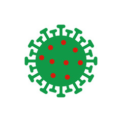 Coronavirus icon. Bacteria symbol modern, simple, vector, icon for website design, mobile app, ui. Vector Illustration