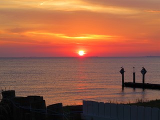 Fototapeta premium sunrise in Chesapeake Bay
