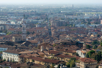 Fototapeta na wymiar The City of Bergamo, Italy