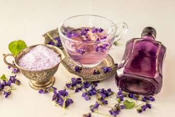viola violetta odorata violet hot infused the from natural spring organic flowers blossom petals 