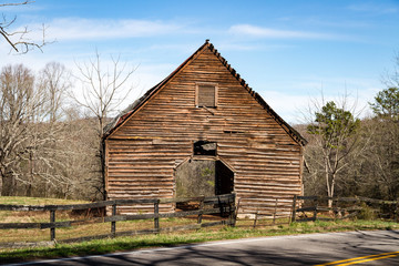 old wooden barn