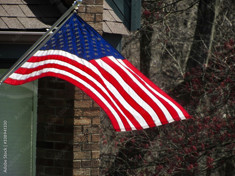 Wall mural usa flag