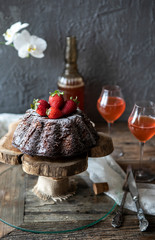 sugarfree cake with fruits