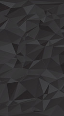 Dark gray abstract triangles paint background