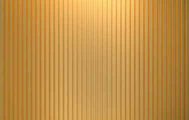 3d rendering. luxurious vertical Gold panel bars pattern wall texture background.