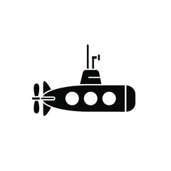 Fototapeta premium Submarine icon template