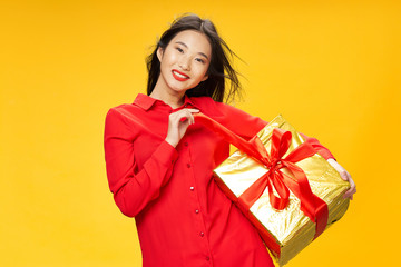 Fototapeta premium young woman with shopping bags