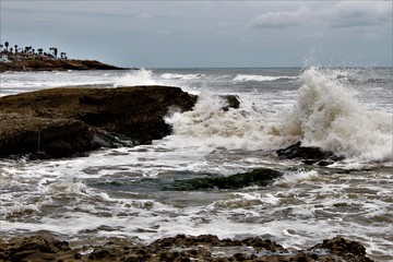 waves on the beach