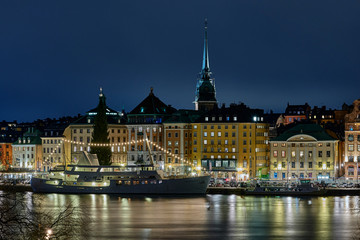 Old town in Stockholm in the evening
