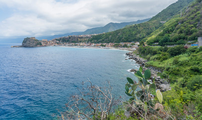 Mediterranean coastline in the summertime.