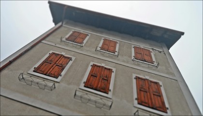 Italian mountain village.