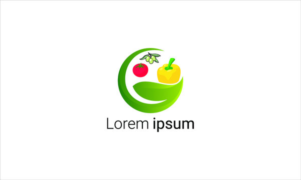 grocery logo design vector 