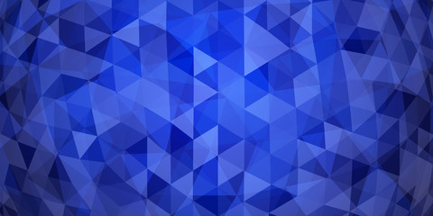 Obraz premium Abstract colorful mosaic background of translucent triangles in blue colors