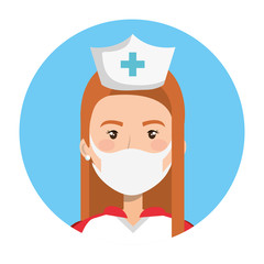 super nurse with hero cloak isolated icon vector illustration design