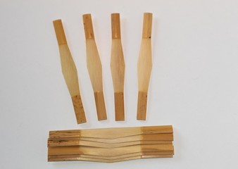 several bamboo bassoon canes