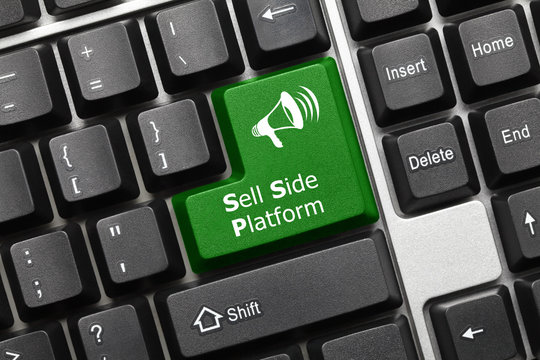 Conceptual keyboard - Sell Side Platform (green key)